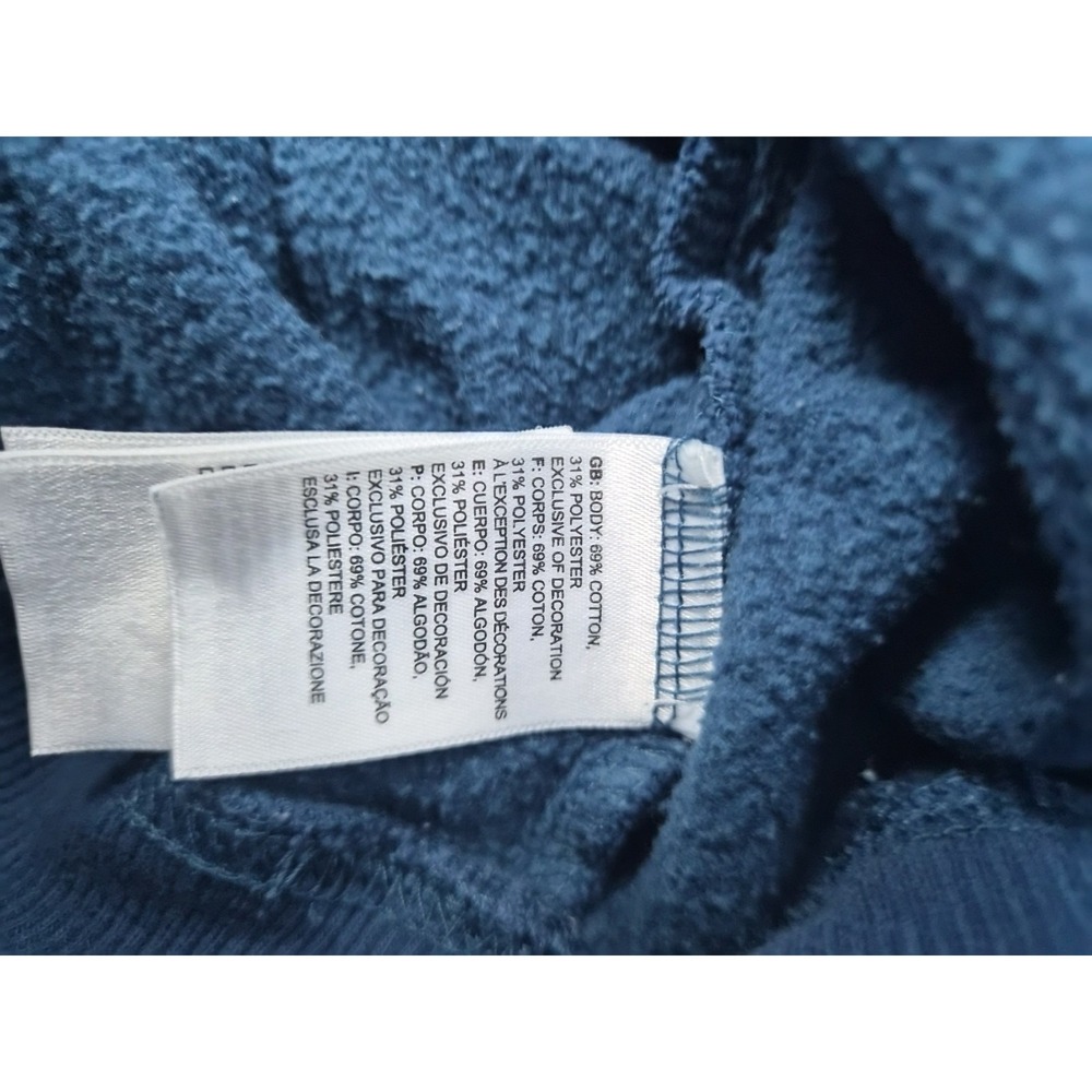 Men's The North Face Blue Pullover Sweatshirt Hoodie With Graphic Logo Sz Medium - Picture 7 of 7